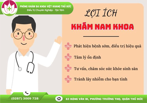 Những lợi ích khi khám nam khoa