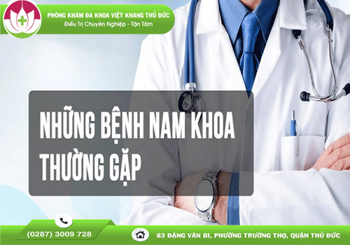 Những bệnh lý nam khoa thường gặp